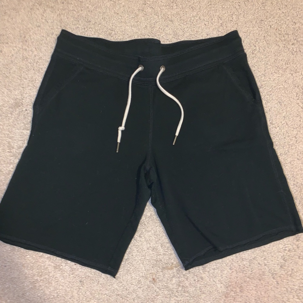 black shorts